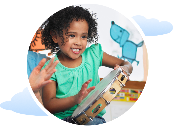 Girl Playing Instrument
